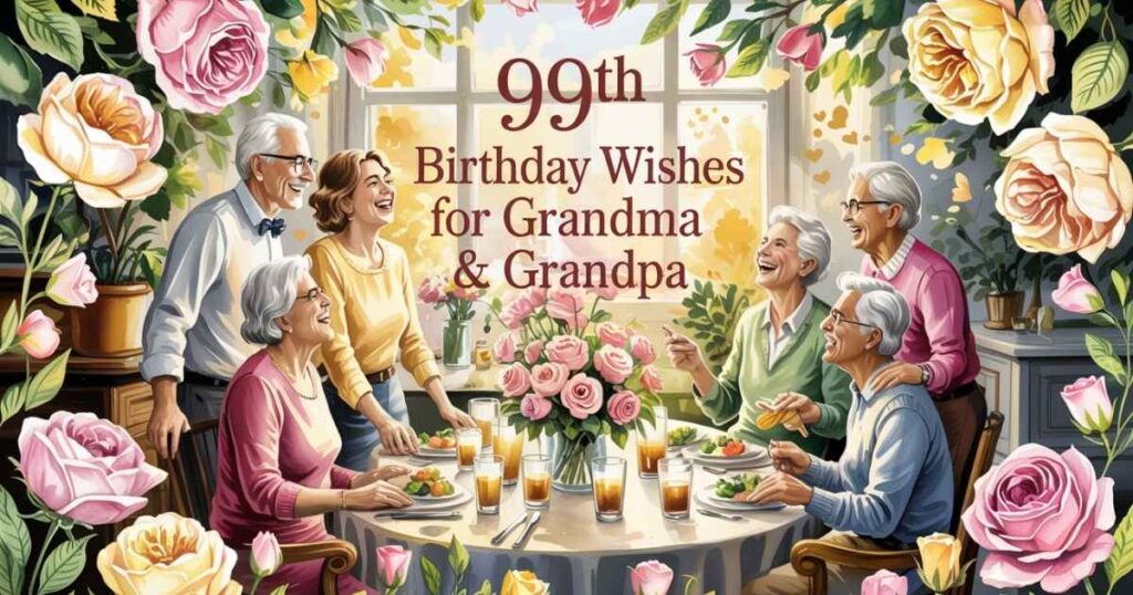 99th Birthday Wishes for Grandma & Grandpa