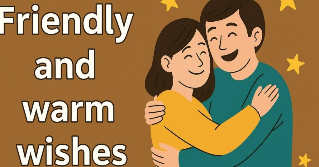 Friendly and warm wishes