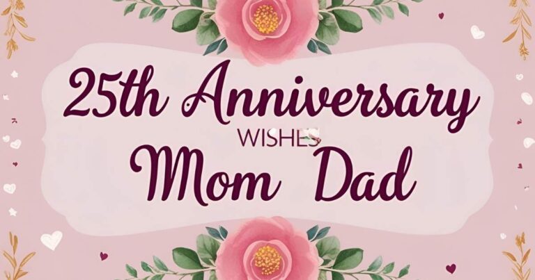 25th Anniversary Wishes Mom Dad