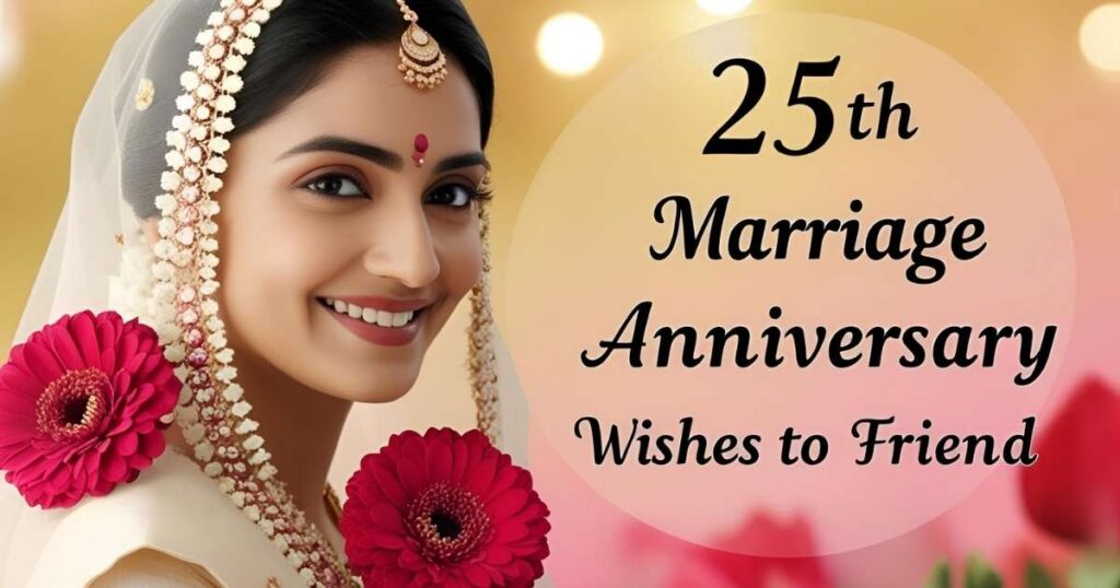 25th Marriage Anniversary Wishes To Friend