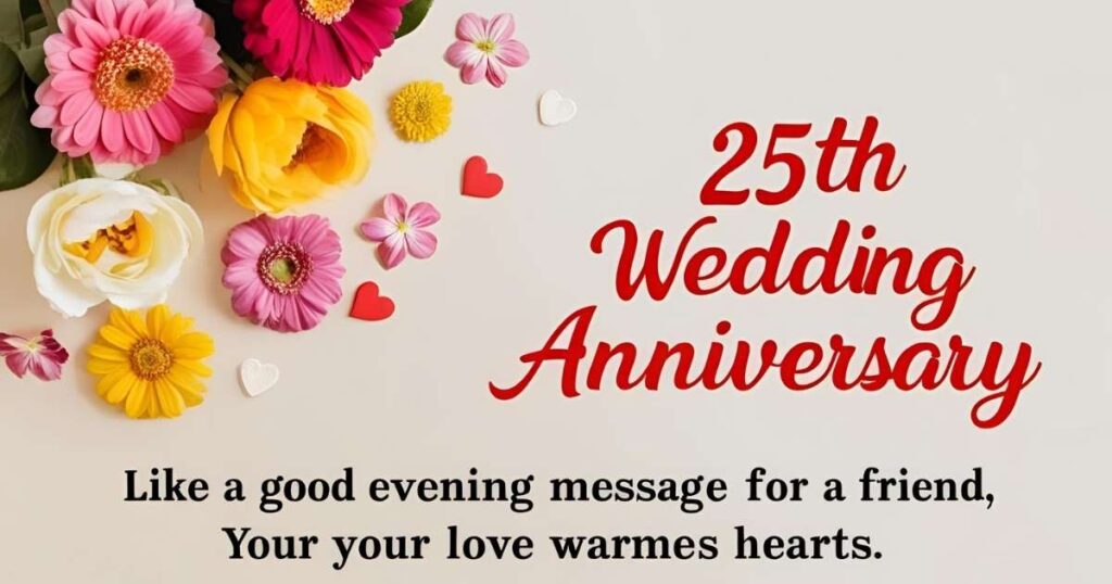 25th Wedding Anniversary Wishes