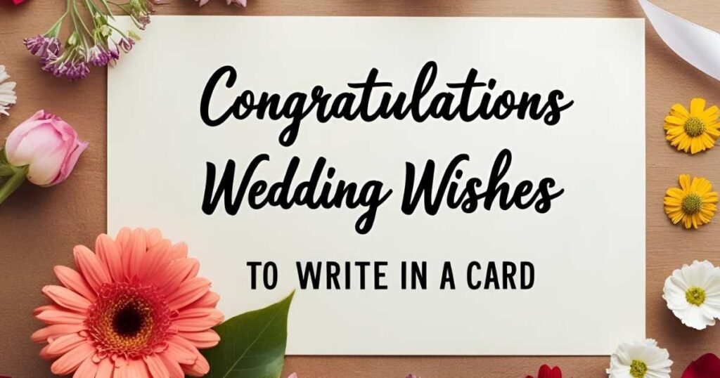 Congratulations Wedding Wishes To Write In A Card