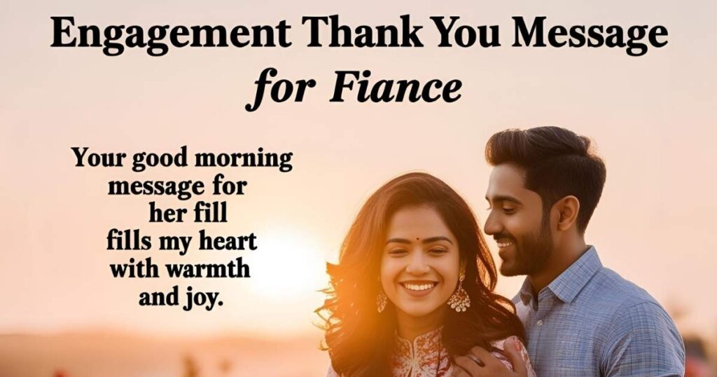 Engagement Thank You Message for Fiance