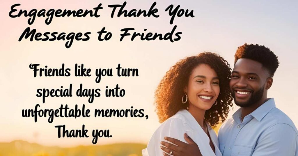 Engagement Thank You Messages to Friends