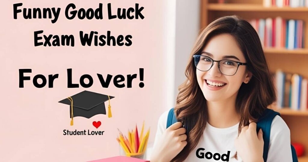 Funny Good Luck Exam Wishes for Lover