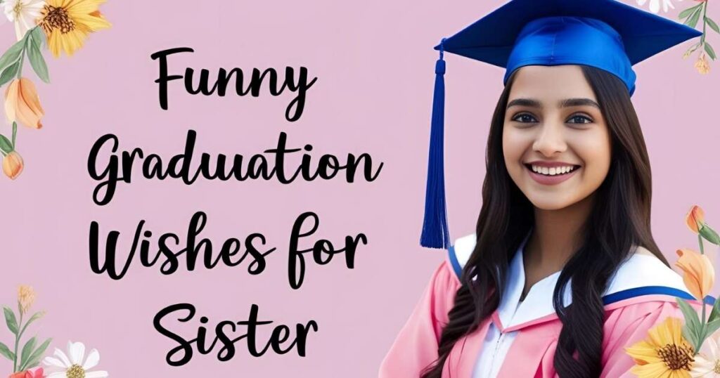 Funny Graduation Wishes for Sister