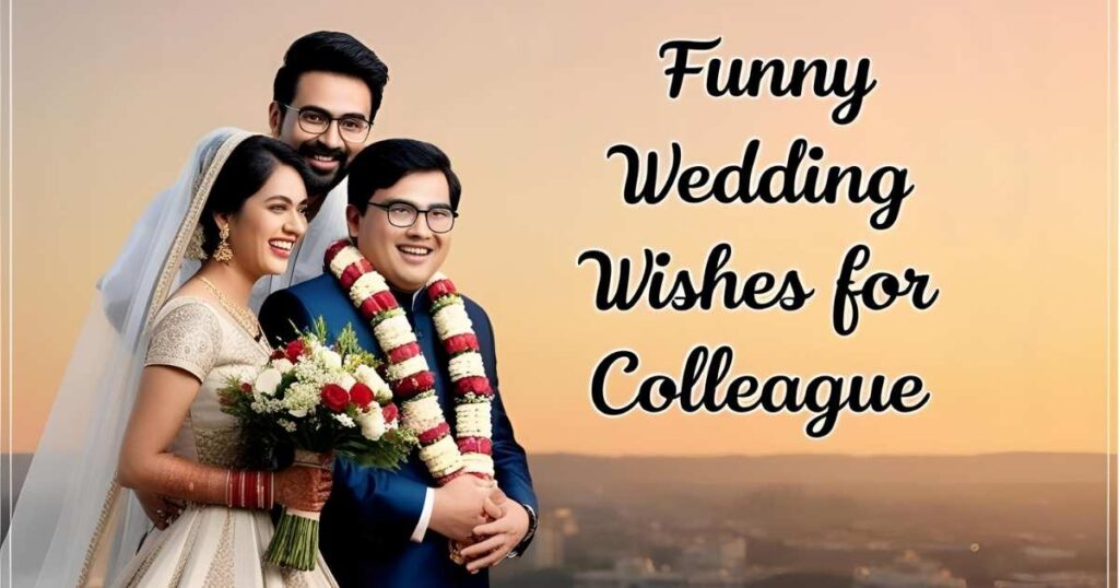 Funny Wedding Wishes for Colleague
