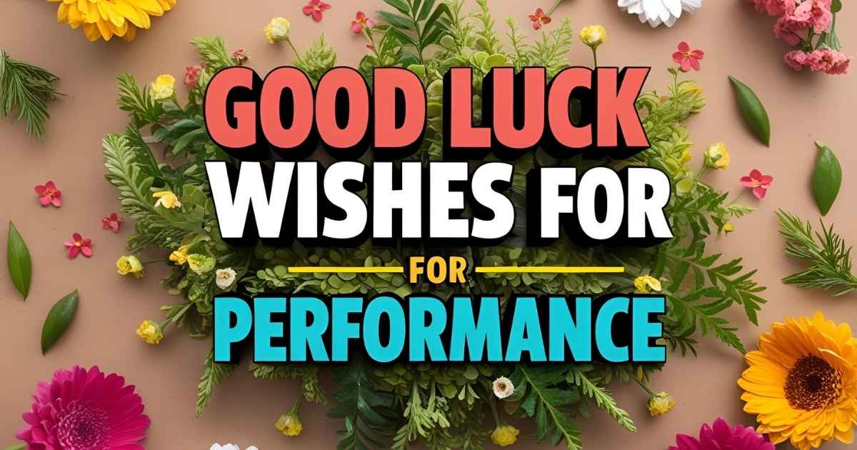Good Luck Wishes for Performance