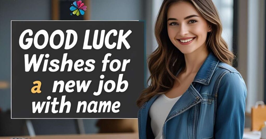 Good Luck Wishes for a New Job with Name