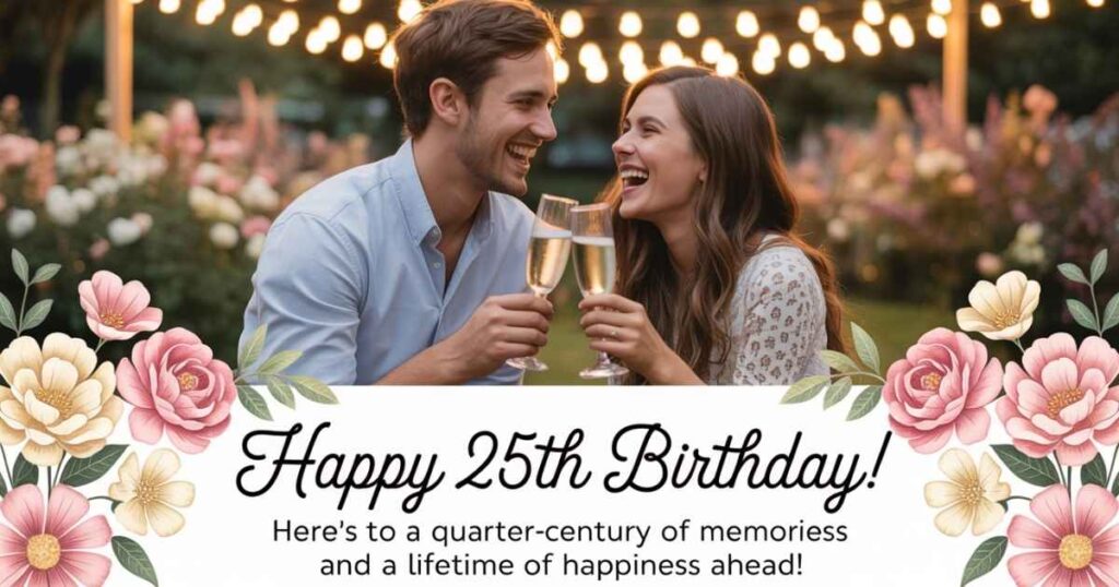 Heartfelt 25th Birthday Wishes