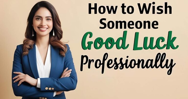 How to Wish Someone Good Luck Professionally