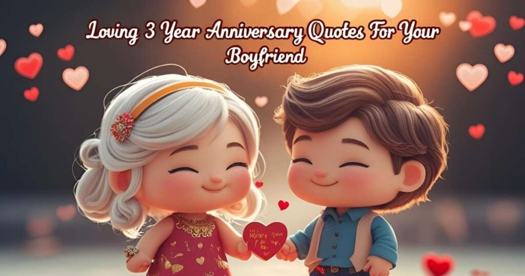 Loving 3 Year Anniversary Quotes for Your Boyfriend