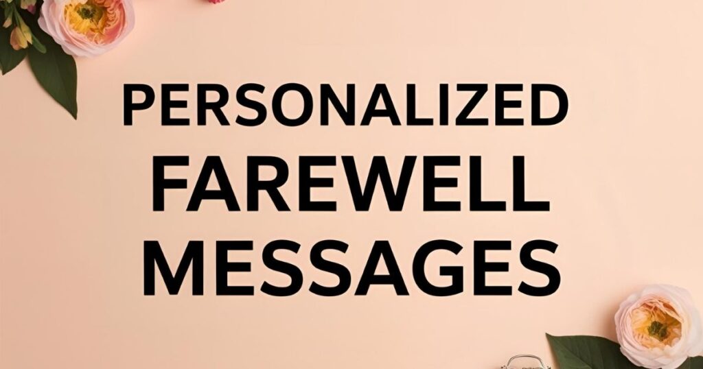 Personalized Farewell Messages