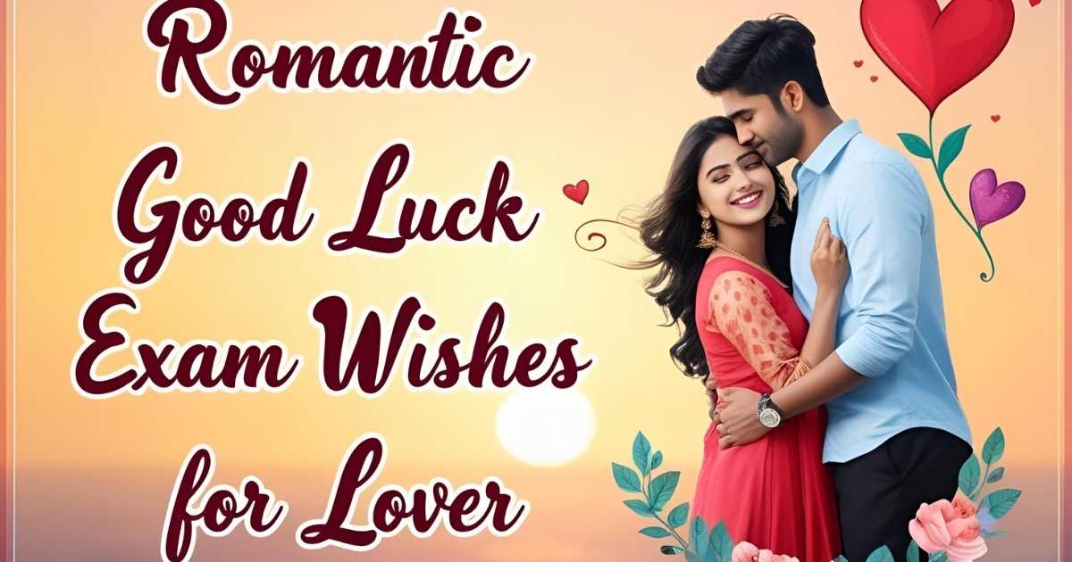 Romantic Good Luck Exam Wishes for Lover