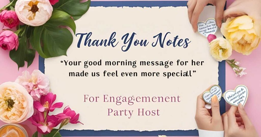 Thank You Notes for Engagement Party Host