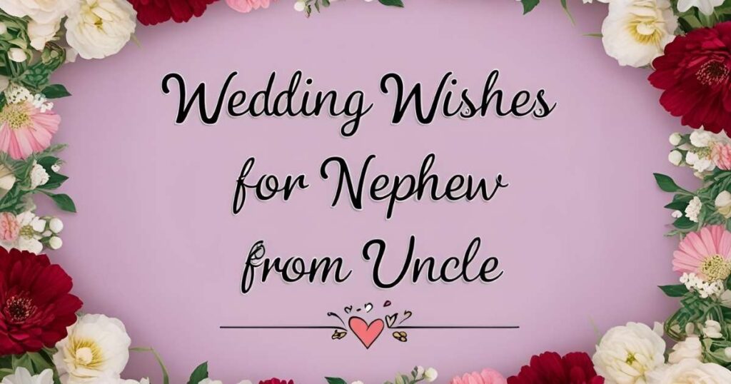 Wedding Wishes for Nephew from Uncle