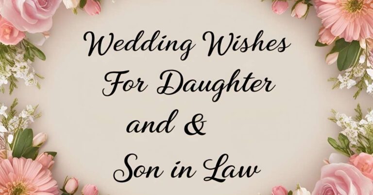 Wedding Wishes for daughter and son in law