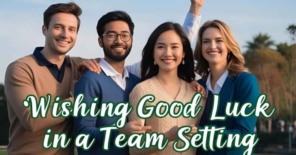 Wishing Good Luck in a Team Setting