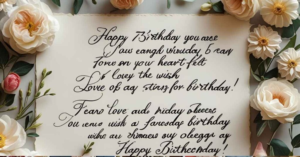 75th Birthday Wishes Bullet Points