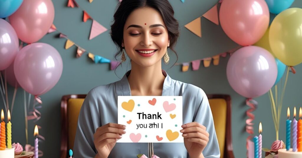 Thank You Message for the Birthday Wishes in Marathi