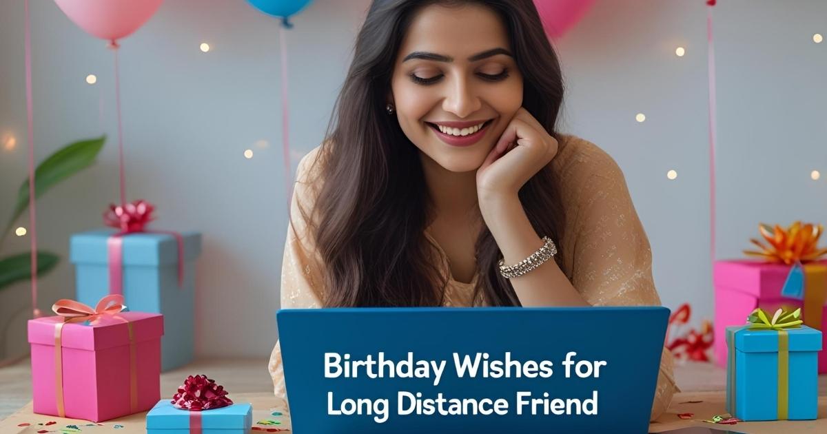 birthday wishes for long distance friend